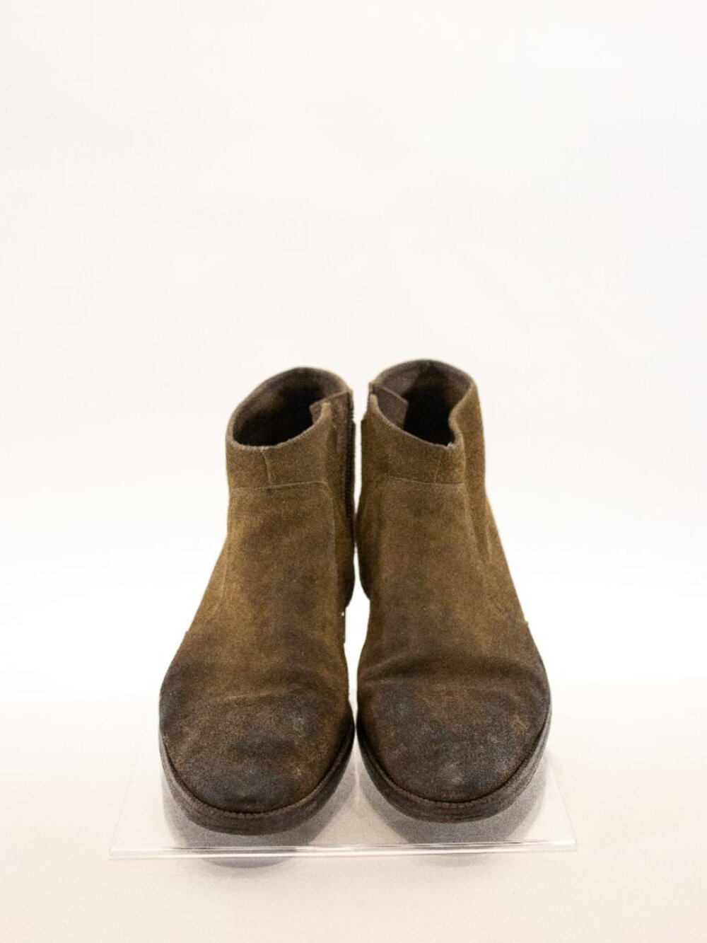 Distressed Suede Chelsea-Style Ankle Boots - Picture 2 of 4